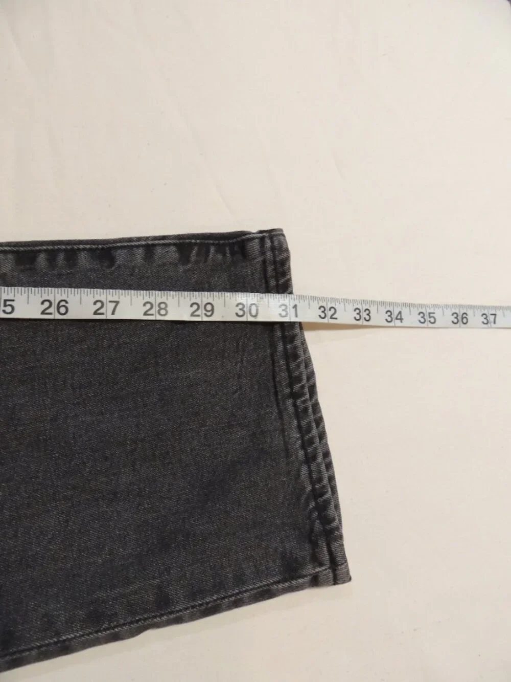 Levi 501 Jeans Y2K Men 34x32 Fade Black Large E Pockets Button Fly Denim Jeans
